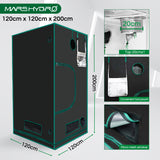 120x120x200cm Indoor Grow Tent Kit Dark Room Hydroponic 1680D Mylar Non Toxic Box