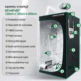 【Clearance Sale】Mars Hydro TSW 2000W Led Grow Light+120x120x200cm Indoor Tent Full Grow Kits Veg Flower