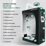 Mars Hydro TSL2000W Led Grow Lights+Indoor Grow Tent Hydroponics Grow Kits Veg Flower Combo