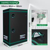 Mars Hydro 120x90x180cm Indoor Grow Tent 2in1 Box Mylar Dark Room for Hydroponics Bud Seed Veg Flower Plant