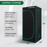 Mars Hydro TS 600W Led Grow Lights+Indoor Grow Tent Hydroponics Grow Kits Veg Flower Combo