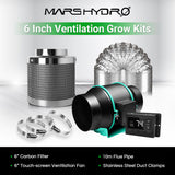 Mars Hydro 4/6 Inch Inline Fan Carbon Filter Ventilation Grow Kits For Grow Room