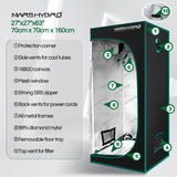 Mars Hydro TS 1000W Led Grow Lights+70*70*160 Indoor Grow Tent Hydroponics Grow Kits Veg Flower Combo