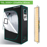 Mars Hydro TSL2000W Led Grow Lights+Indoor Grow Tent Hydroponics Grow Kits Veg Flower Combo