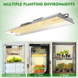 Mars Hydro TSL 2000W LED Grow Lights Veg Flower Plants Growth Lamp Hydroponics