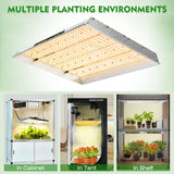 Mars Hydro TSW2000 Led Grow Lights+Indoor Grow Tent Hydroponics Grow Kits Veg Flower Combo